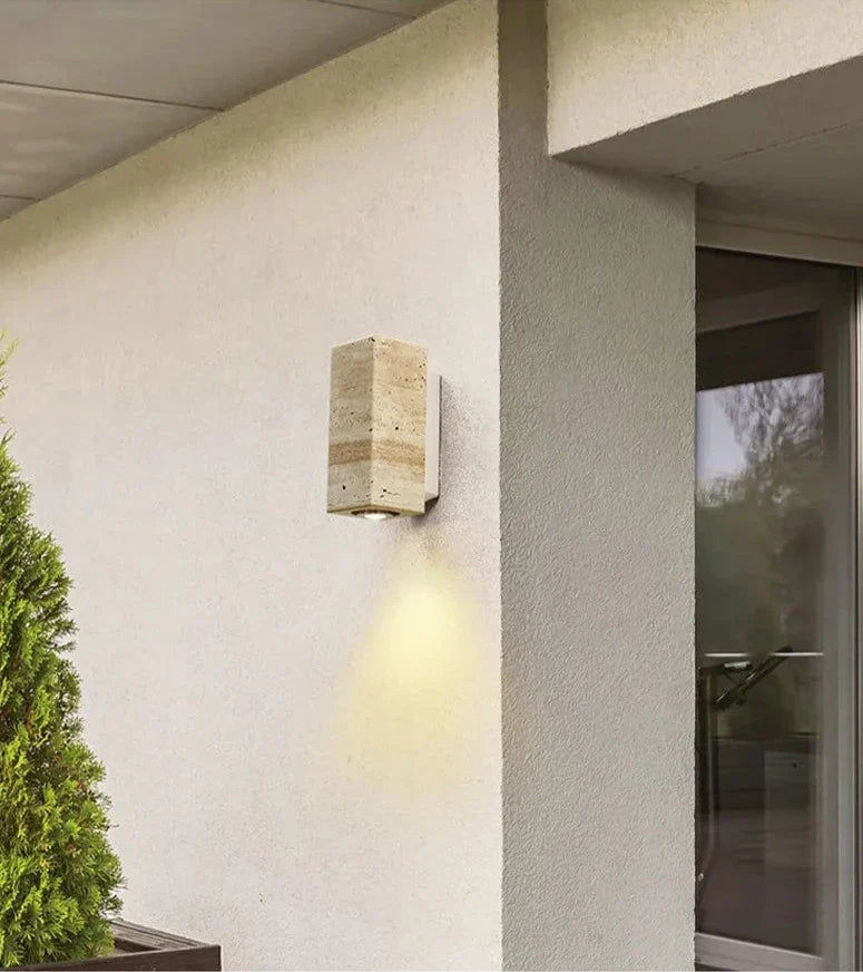 Lampe Murale en Pierre Naturelle LED Éco-Énergétique