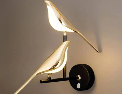 Lampe Murale Oiseaux Lumineuse | Éclairage Chalet Chaleureux