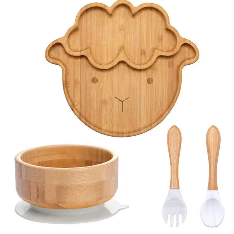 Assiette Bébé Écologique avec Ventouse