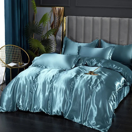 Literie Satin Doux et Raffiné pour Chambre Élégante - Foivo