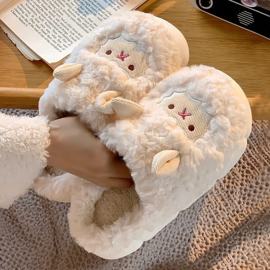 Chaussons Mouton Doux et Colorés - BlxckFR