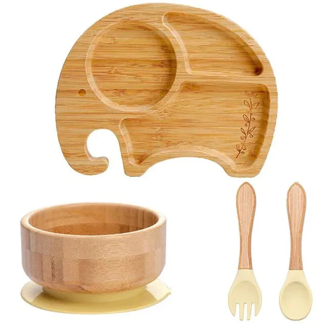 Assiette Bébé Écologique avec Ventouse