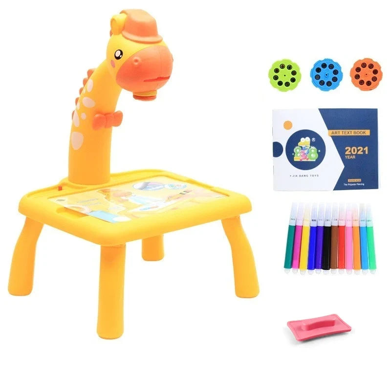 Table à dessin Enfant avec projecteur intégré et surface lisse - Foivo