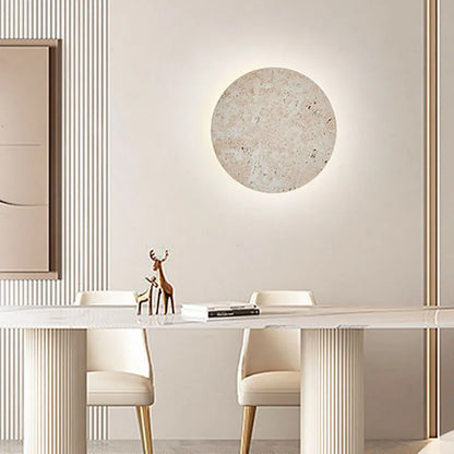 Lampe Murale Pied en Travertin | Éclairage LED Design et Résistant