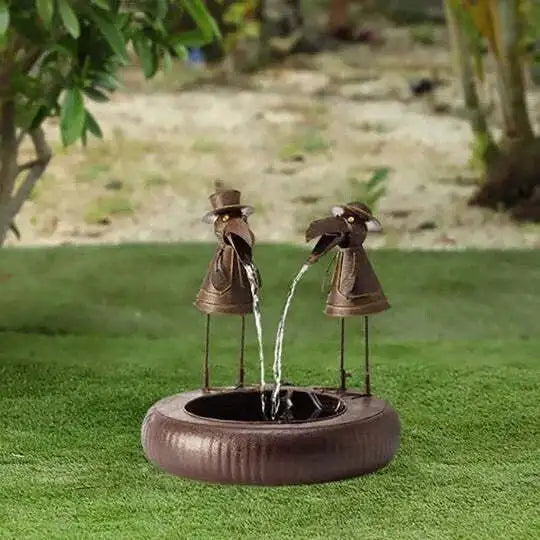 Décoration Jardin Animée | Fontaine de Cascade Magique pour Extérieur