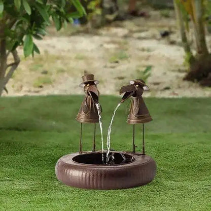 Décoration Jardin Animée | Fontaine de Cascade Magique pour Extérieur