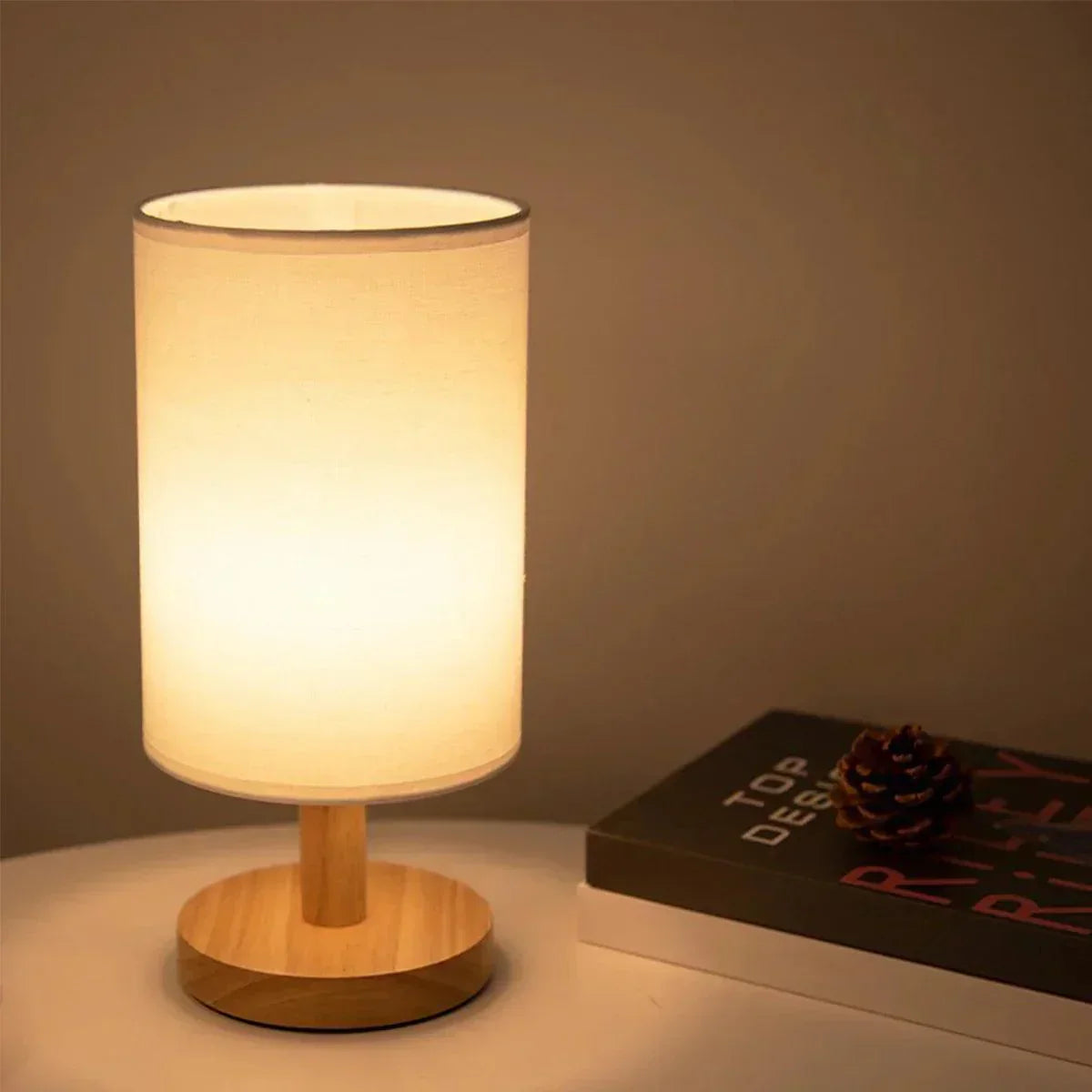 Lampe Bois Naturel Élégante | Éclairage LED Doux et Chaleureux