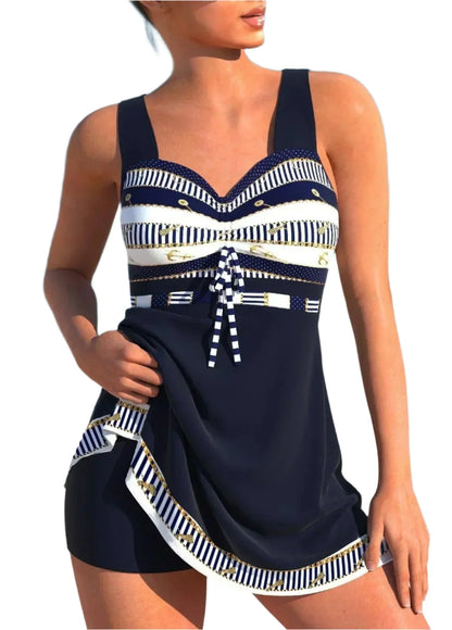 Maillot de Bain Élégant - Ensemble Tankini Féminin