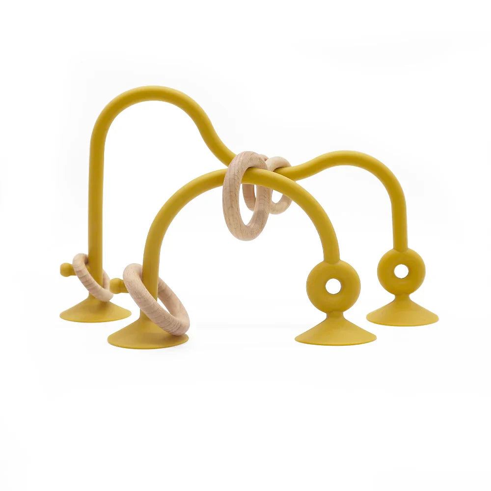 Bijou à Mâcher Bébé En Bois Et Silicone