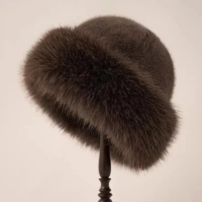 Chapeau Hiver Fourrure Synthétique Chic Douillet