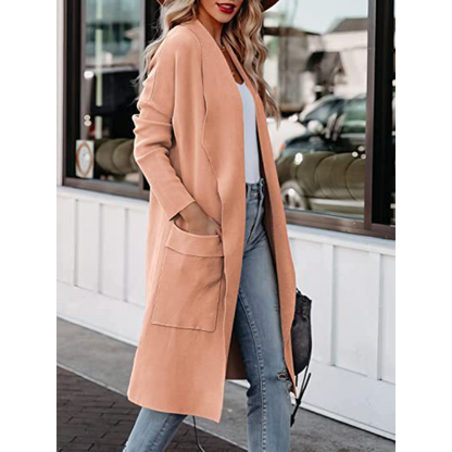 Manteau Femme Élégant Taille Longue