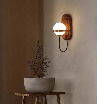 Lampe Murale Ronde en Bois | Éclairage Chic et Naturel