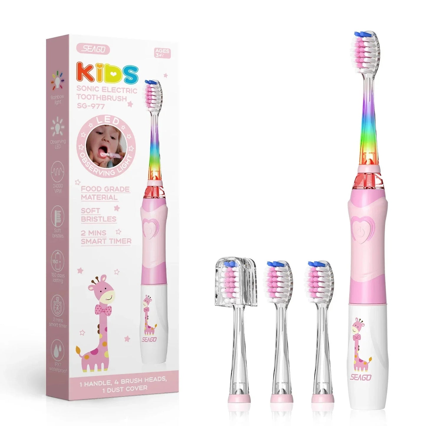 Brosse à Dents Électrique Enfant Amusant | Nettoyage Dentaire Facile et Divertissant