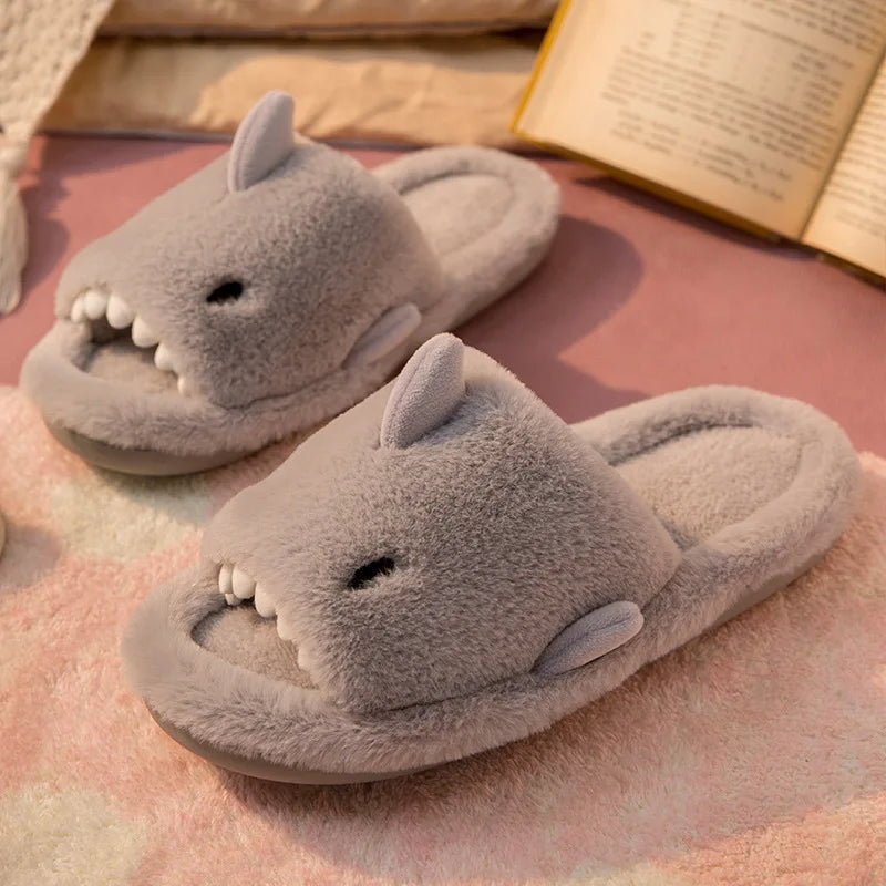 Chaussons Réquin En Peluche Amusants pour Enfants