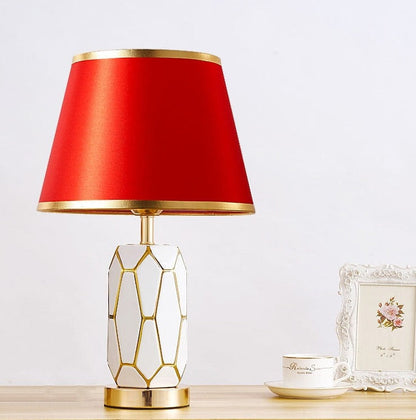 Lampe de Bureau en Céramique Vintage Élégante