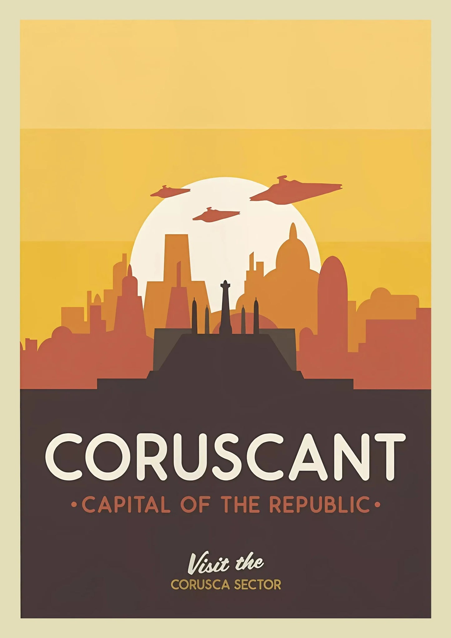 Affiche Star Wars Rétro Vintage