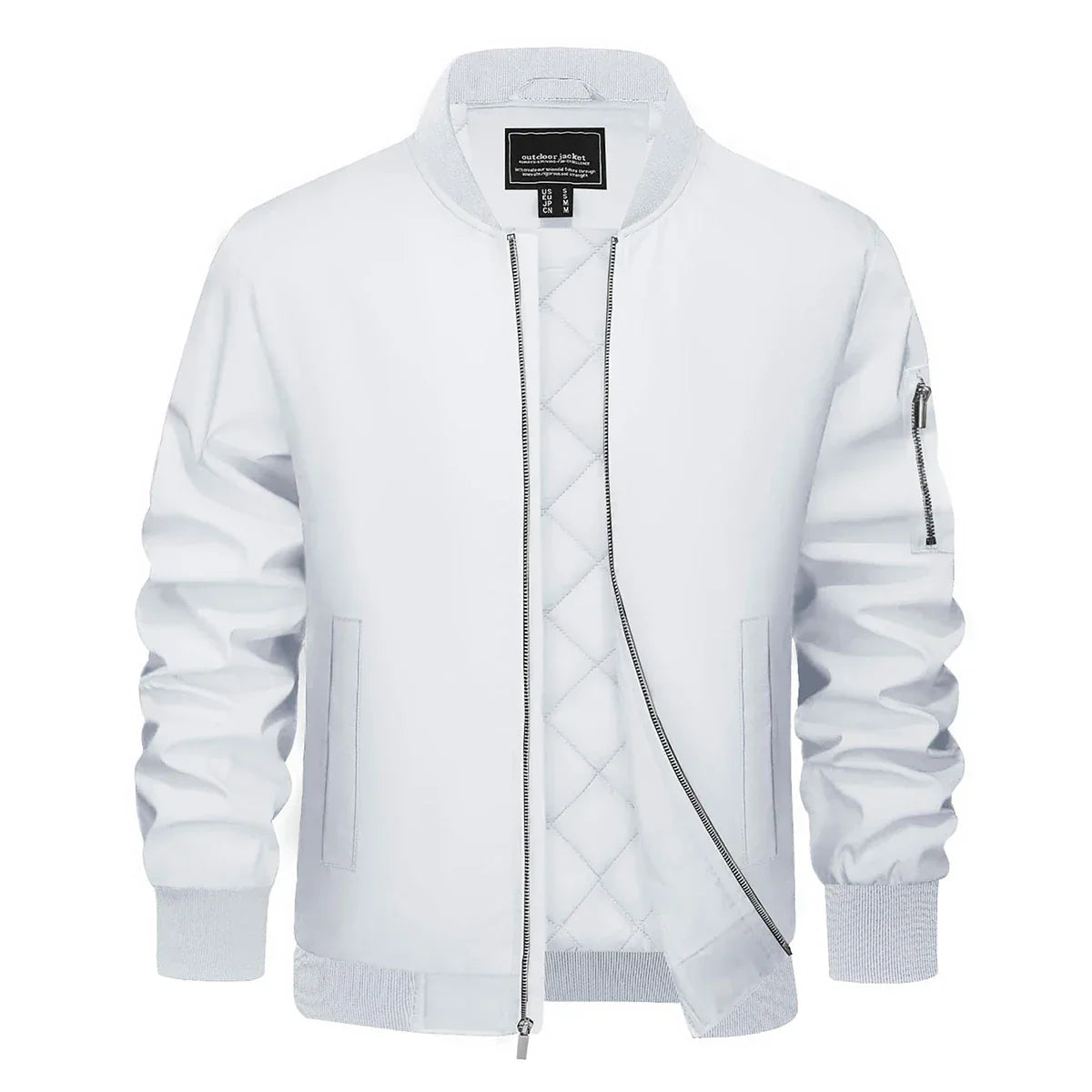 Veste bomber Homme Élégante avec Fermeture Éclair