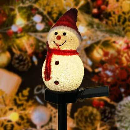 Décoration de jardin Hiver Lumineuse Solaire