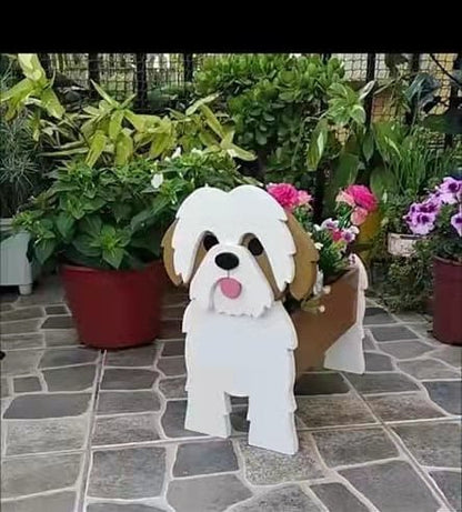 Vase à Fleurs Canines Charmant en Céramique