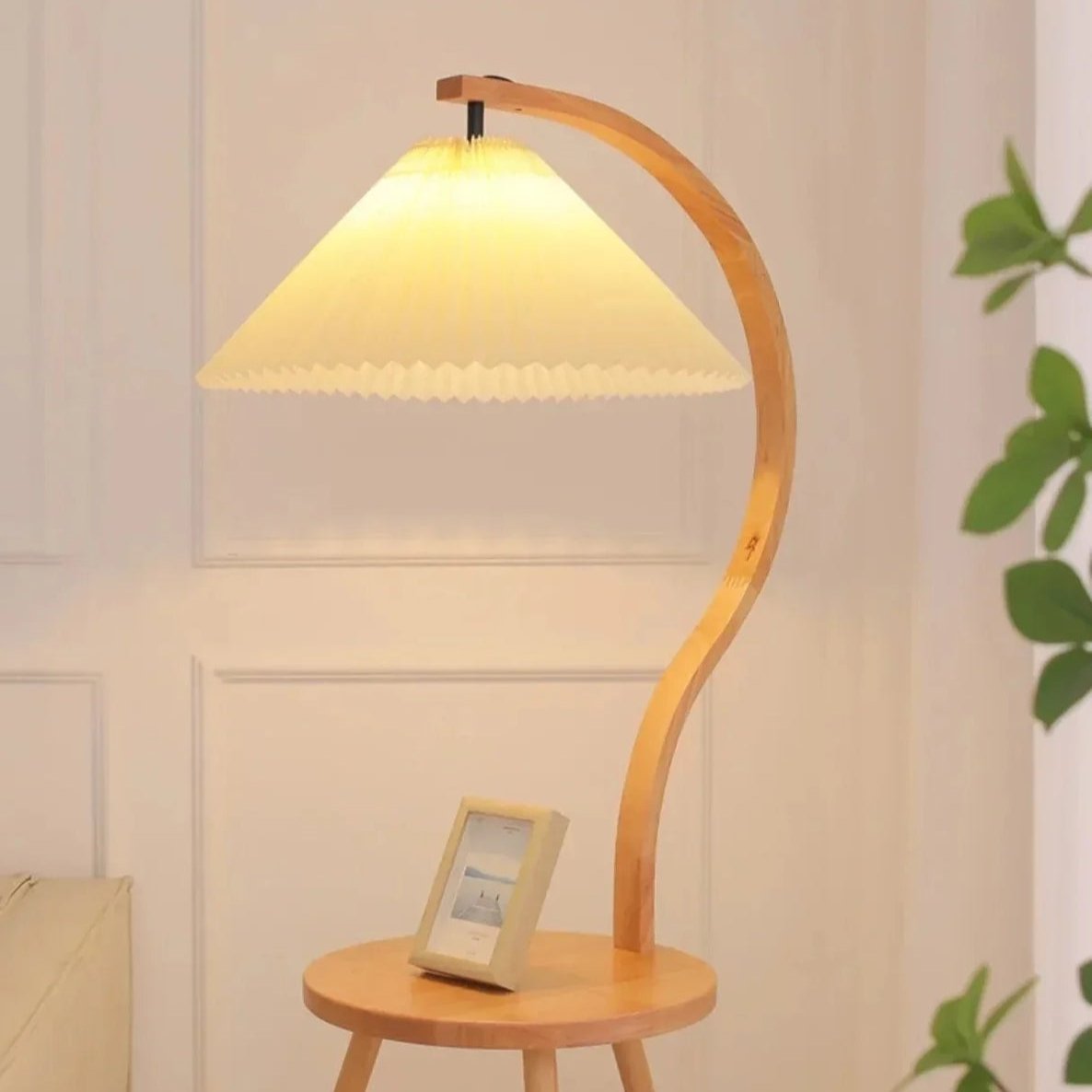 Lampe de table en bois chic avec détail unique - BlxckFR