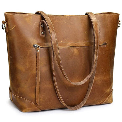 Sac fourre-tout Femme en Cuir Vintage Souple