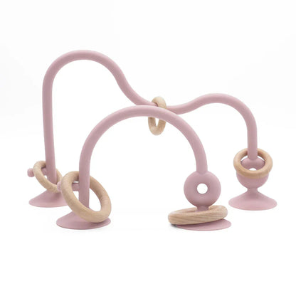 Bijou à Mâcher Bébé En Bois Et Silicone
