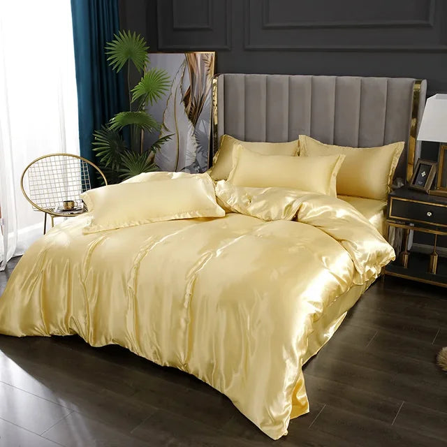 Literie Satin Doux et Raffiné pour Chambre Élégante