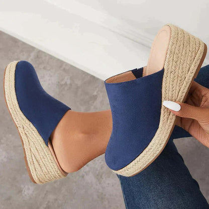 Sandales Talon Bloc en Suède pour Femmes