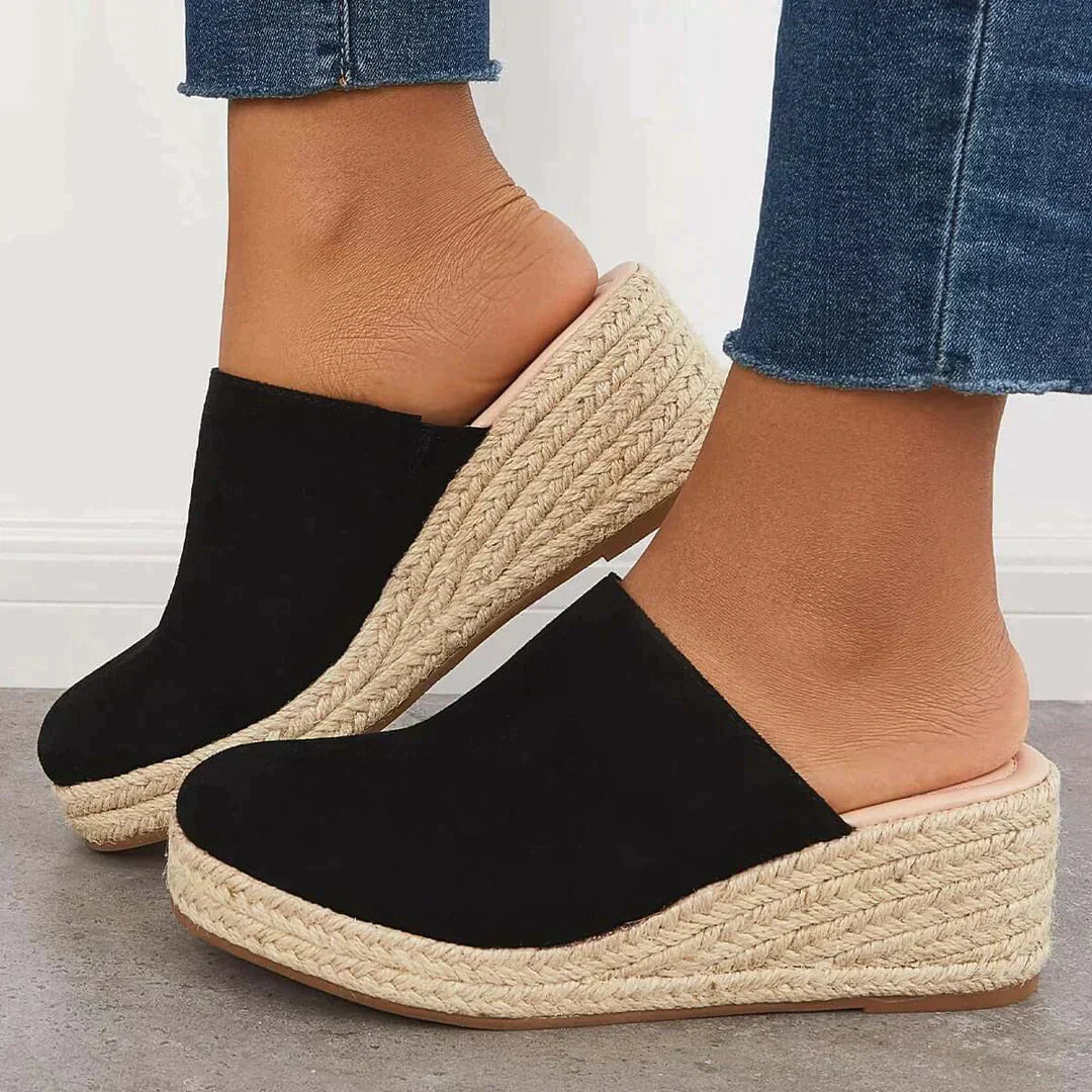 Sandales Talon Bloc en Suède pour Femmes - BlxckFR