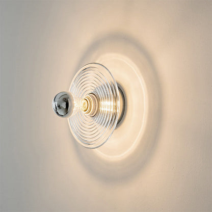 Lampe murale élégante en verre pour un éclairage chaleureux