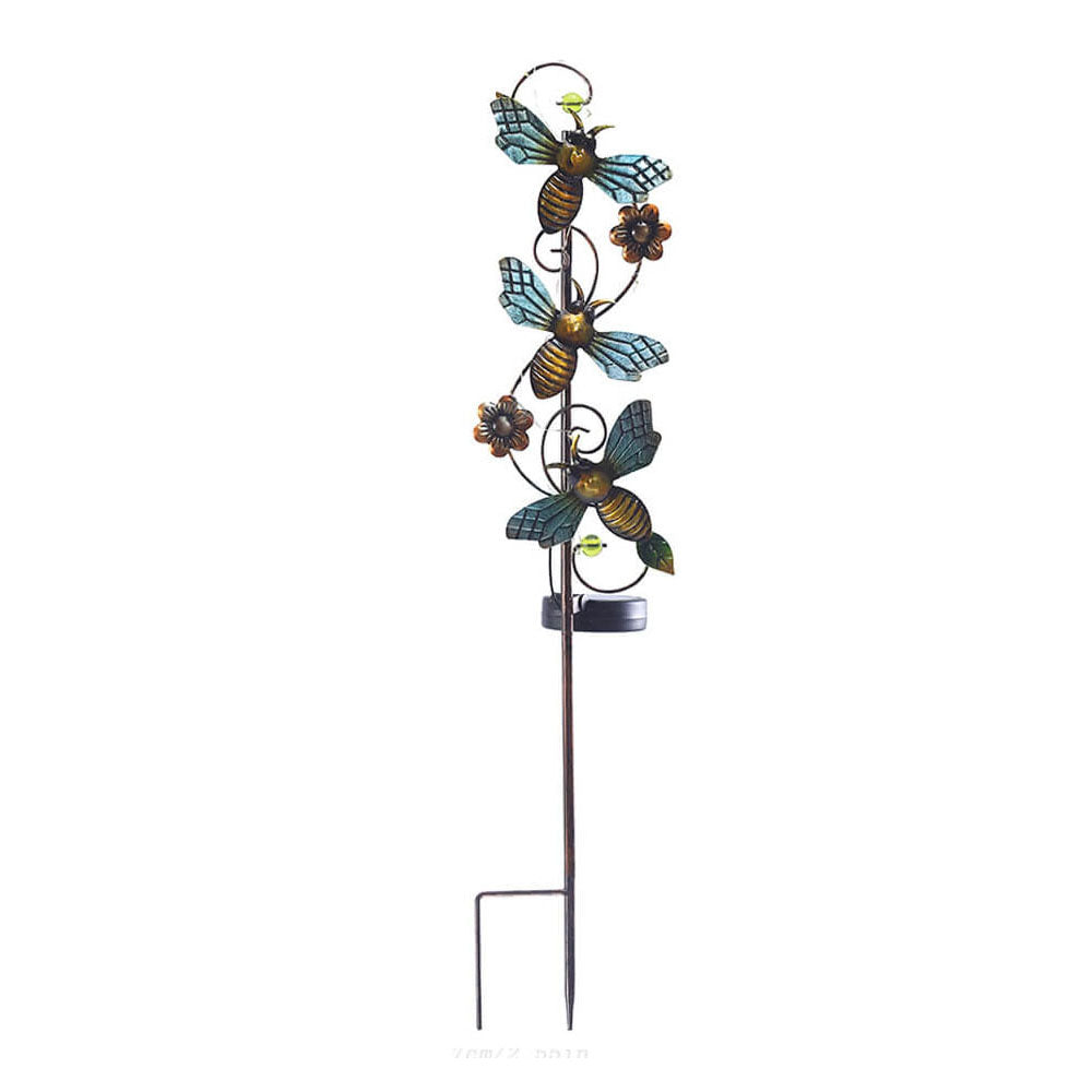 Lampe Solaire de Jardin Élégante en Métal