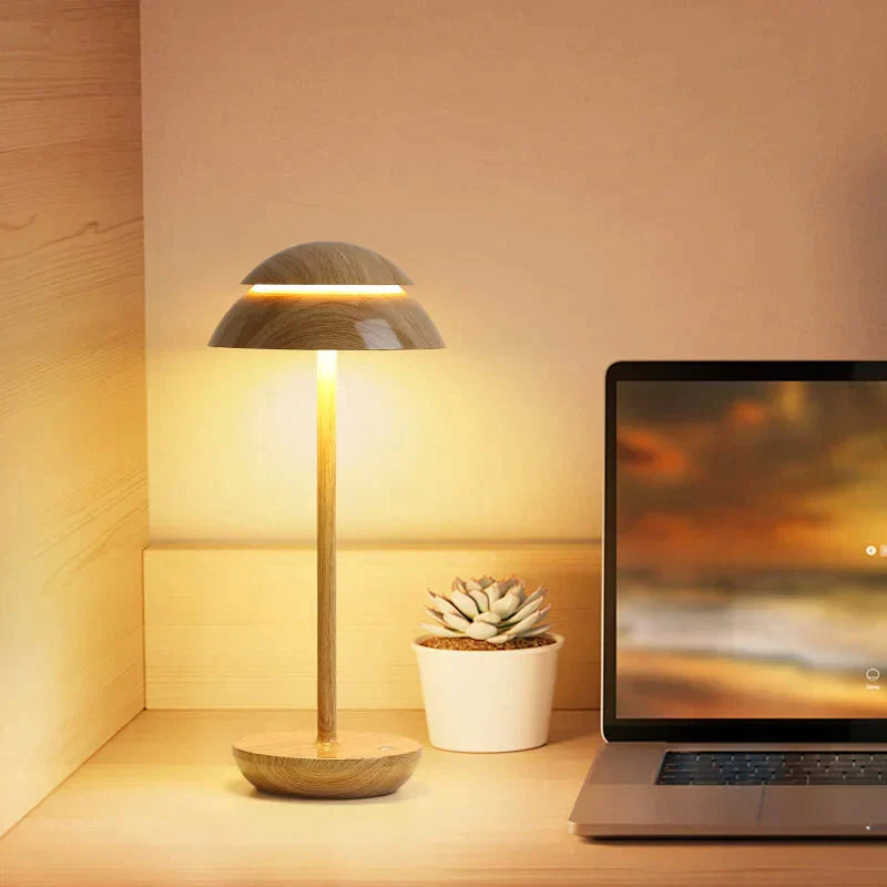 Lampe de Table Élégante Rechargeable, Design Nordique Moderne, LED Réglable - Foivo
