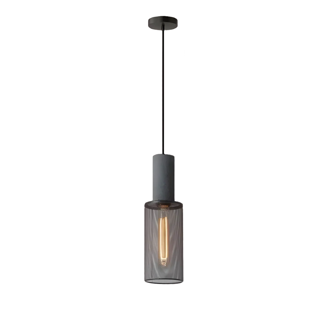 Lampe Industrielle Chic en Métal et Béton