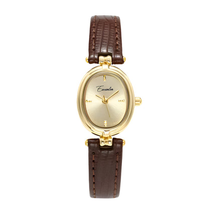 Montre Élégante Femme Cuir Rétro