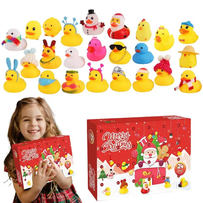 Calendrier de l'Avent Mignon en Caoutchouc pour Noël 2024 - BlxckFR