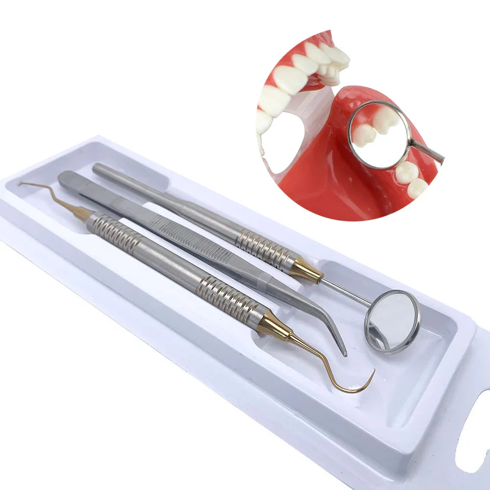 Kit de Nettoyage Dentaire avec Outils Dentaires Inox