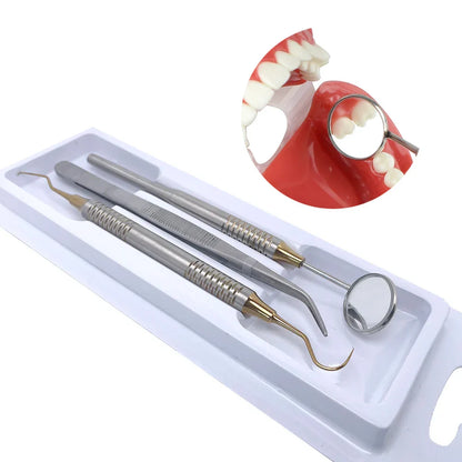 Kit de Nettoyage Dentaire avec Outils Dentaires Inox