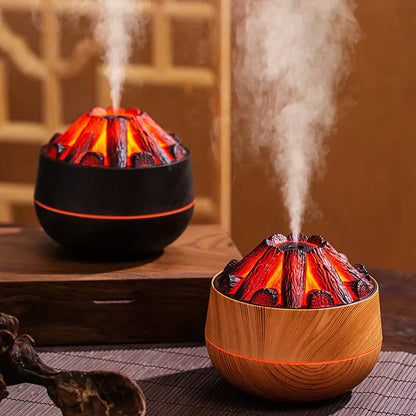 Humidificateur d'air ambiance feu de cheminée
