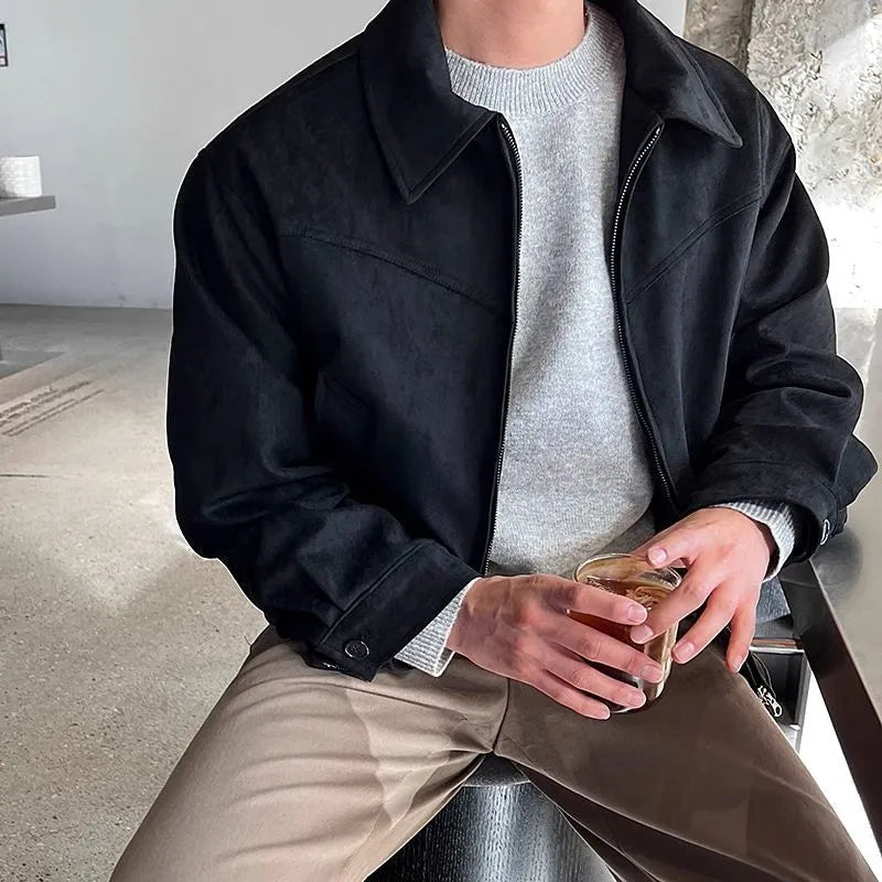 Veste Cuir Élégante Fermeture Éclair - BlxckFR