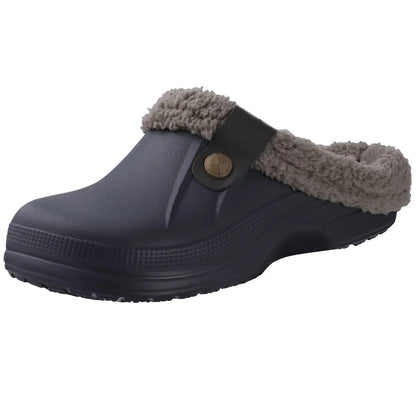 Sabots Homme Imperméables Fourrés Hiver - Foivo