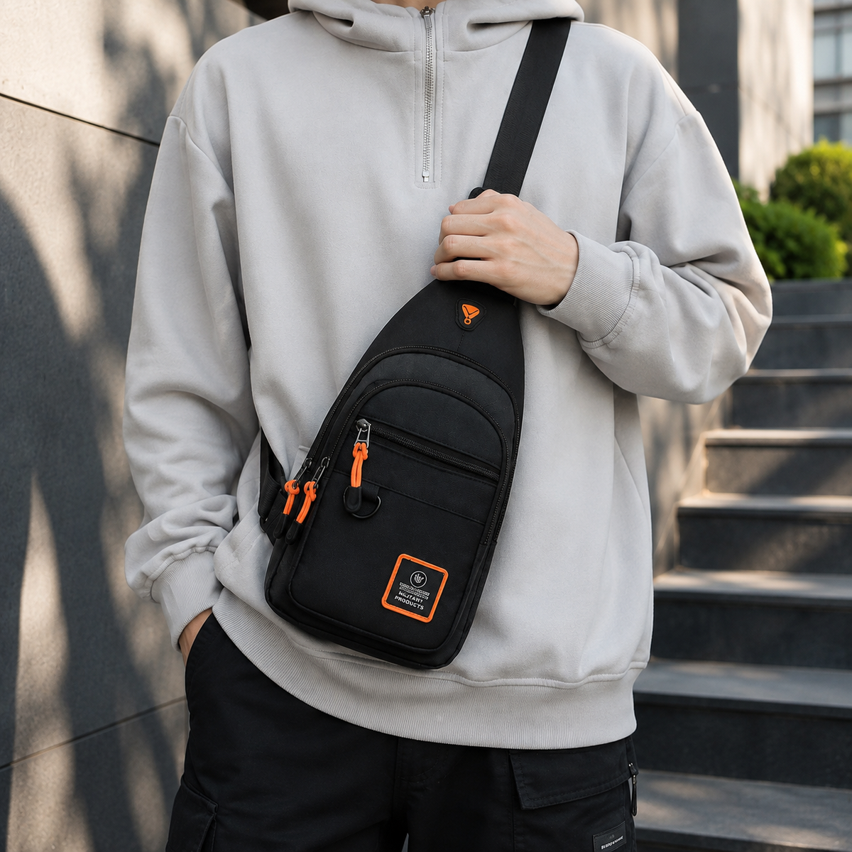 Sac Banane Homme Multifonction Compact Bandoulière Ajustable - Foivo