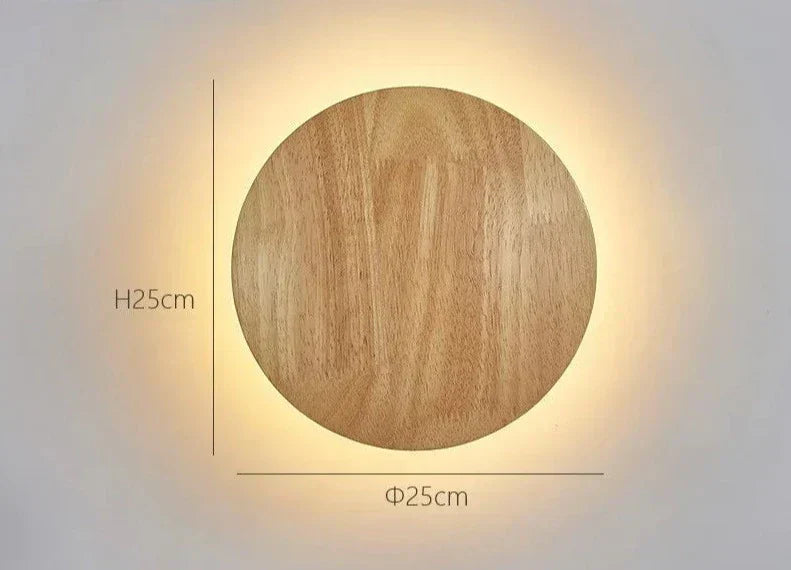 Lampe Murale Bois Naturel Écologique