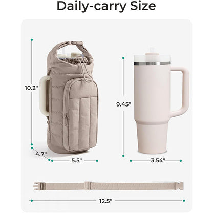 Sac Isotherme Pratique pour Bouteilles et Canettes avec Poche Extérieure Zippée 4