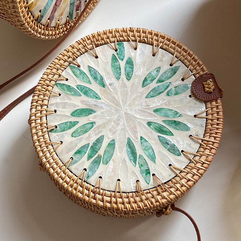 Sac Panier Rond Femme Design Artistique 4