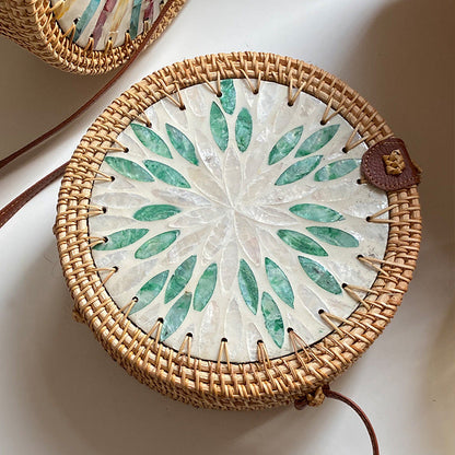 Sac Panier Rond Femme Design Artistique 4