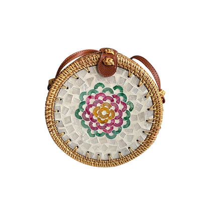 Sac Panier Rond Femme Design Artistique 9