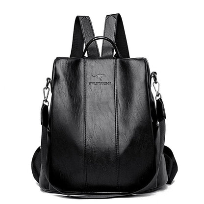 Sac à dos Femme Cuir Antivol Style Vintage Classique - Foivo