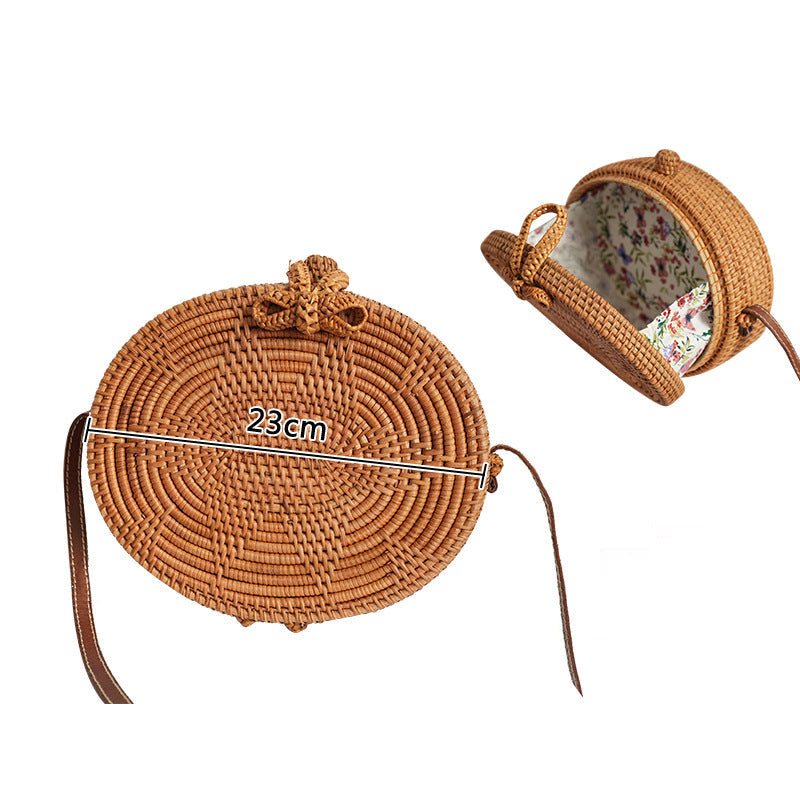 Sac à Main Femme Tissé Élégant avec Bandoulière Résistante 0