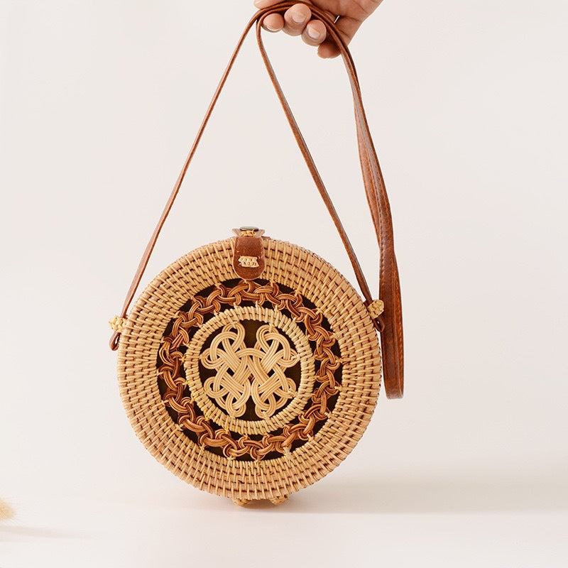 Sac à Main Femme Tissé Élégant avec Bandoulière Résistante 5
