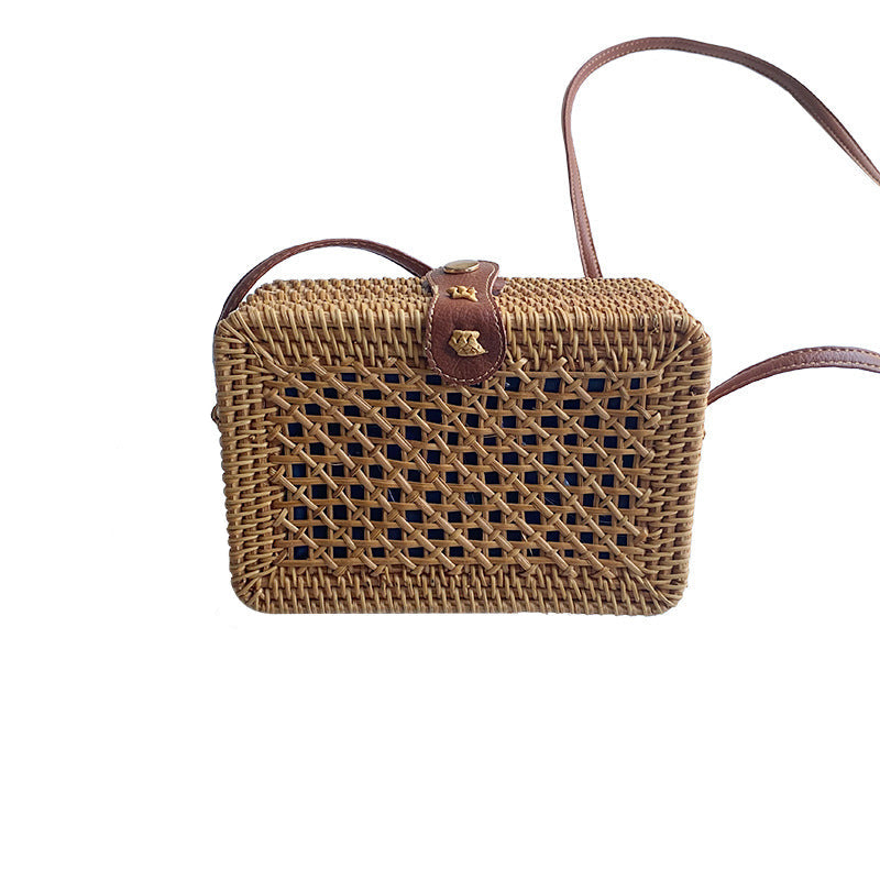 Sac à Main Femme Tissé Élégant avec Bandoulière Résistante 9